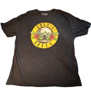 Guns N Roses Shirt Mens 2XL Black 2023 Band Rock Tee Graphic Tour Concert Music